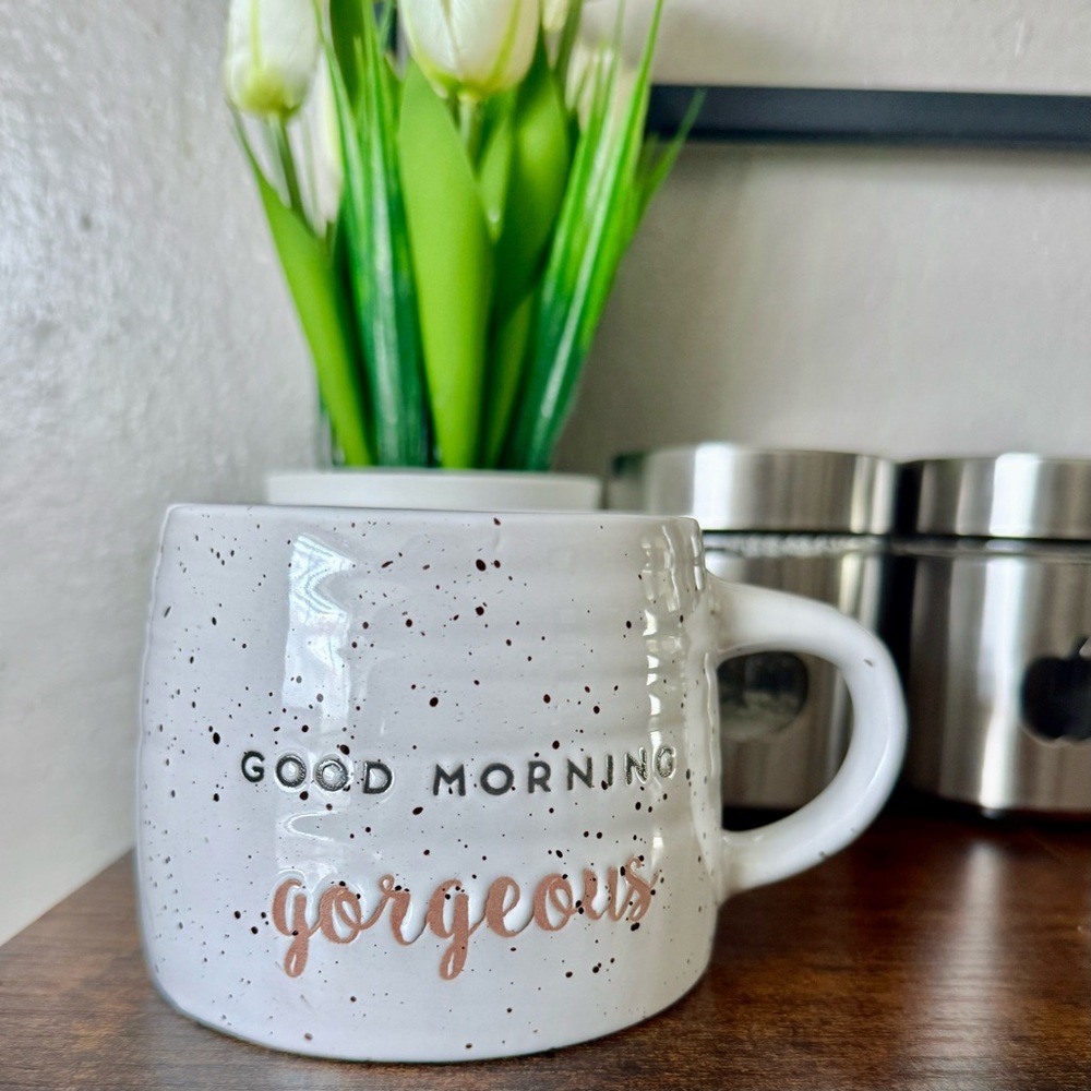 Good Morning Gorgeous Speckled Mug